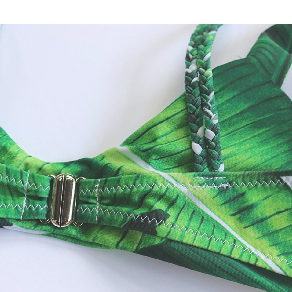 Palm Leaf Print Bikini - Picture 3 of 8